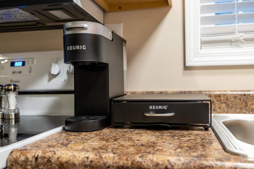 Stocked coffee area