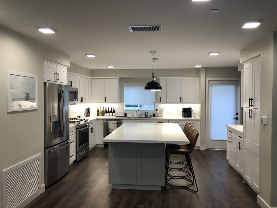 Kitchen and Island. 