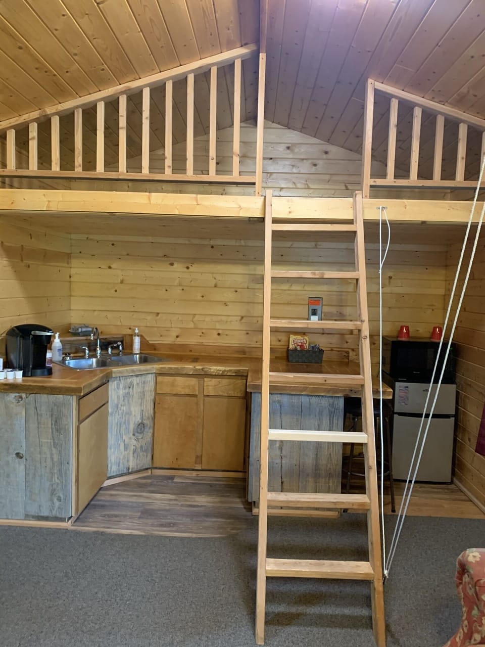 Loft and kitchenette 