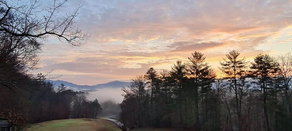 Ahhh…mornings in the Peaceful Side of the Smokies.