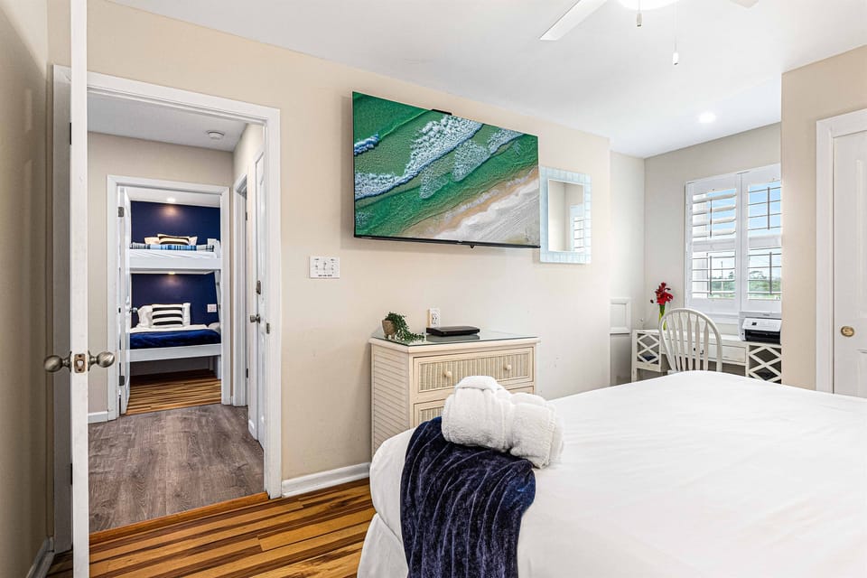 Every bedroom has a TV!
