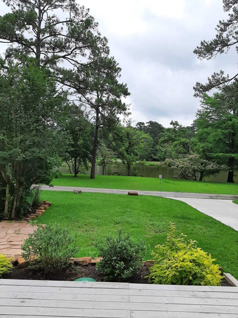 View of lake from porch