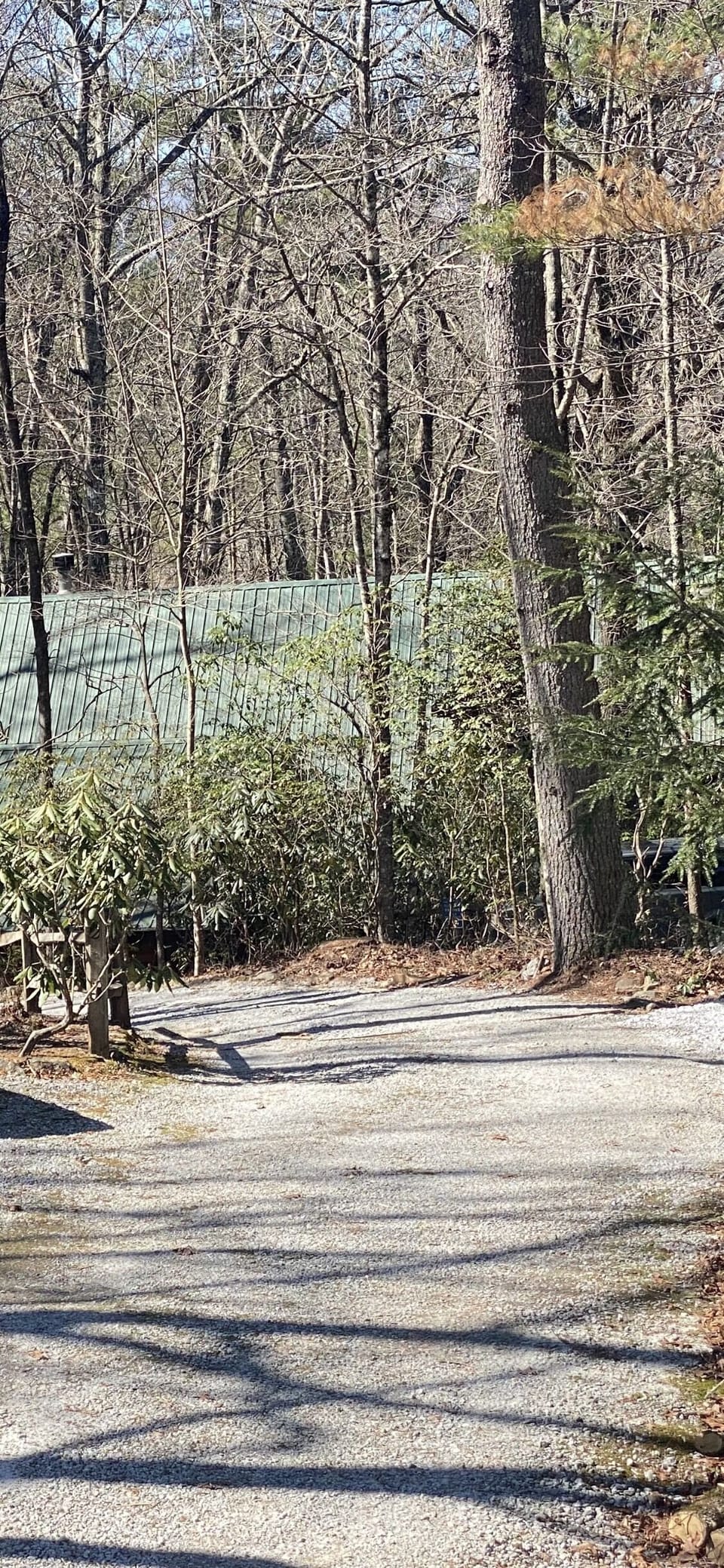 We welcome bikers just in case that’s what you ride. Our driveway.