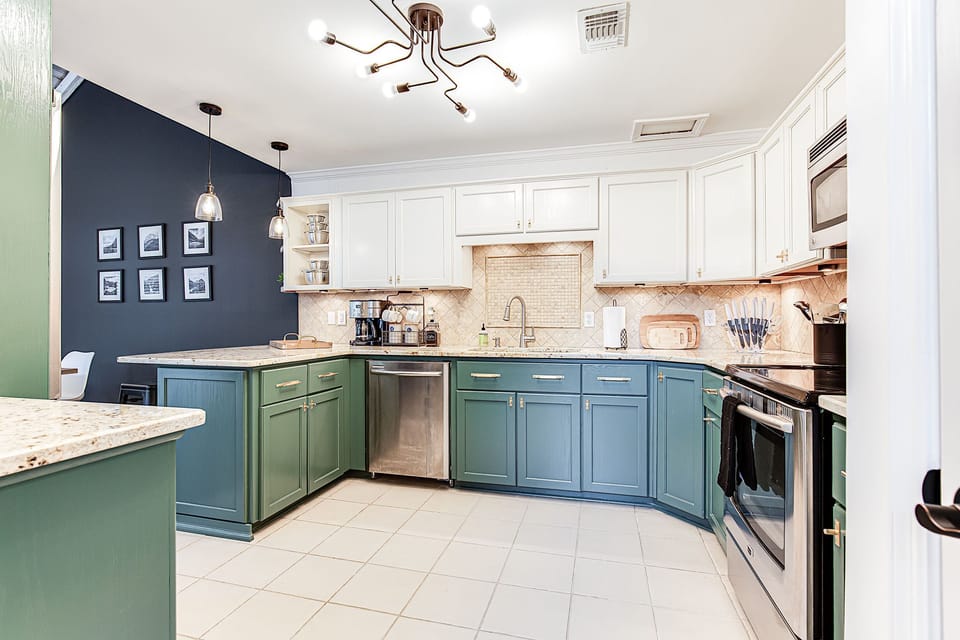 Fully stocked kitchen to prep meals during your stay.