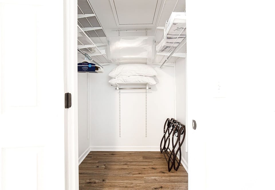 Walk in closet in Master bedroom