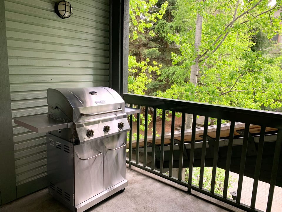 BBQ on our private patio