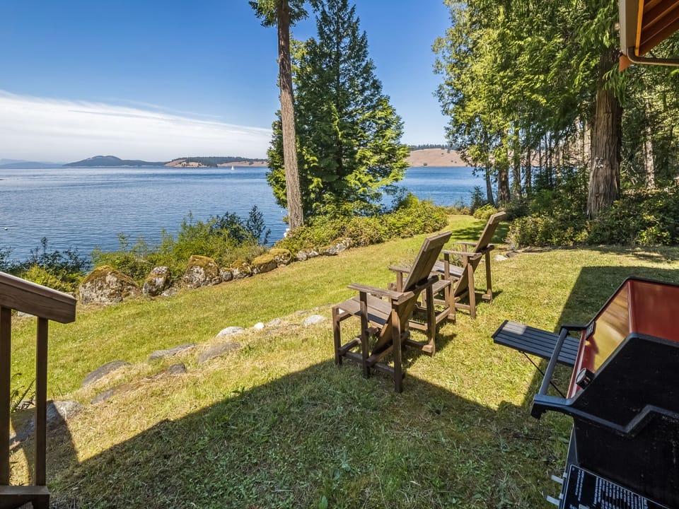 Relax in the yard,  bbq or play yard games with view.