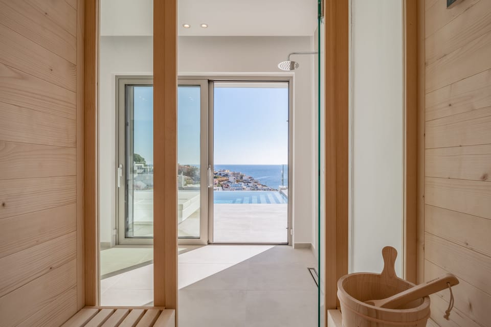Shower room (with WC & washbasin) plus 4 seater Barella Sauna.