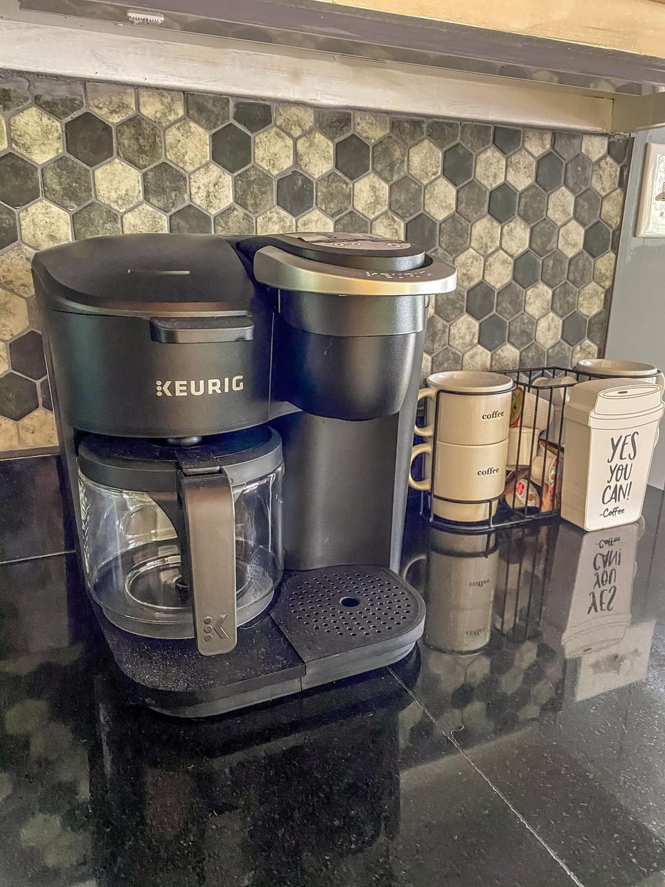 Brew your way—Keurig Duo ready for pods or your favorite coffee.