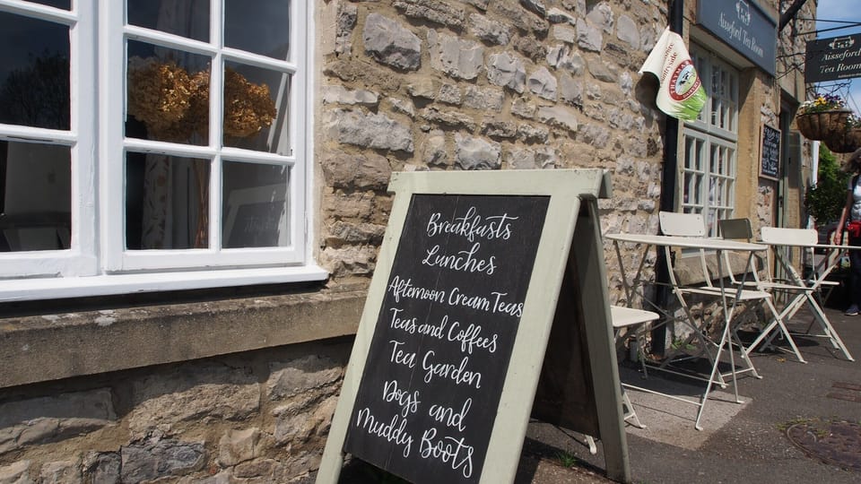 Aissford tea room is next door for breakfast, lunch and teas