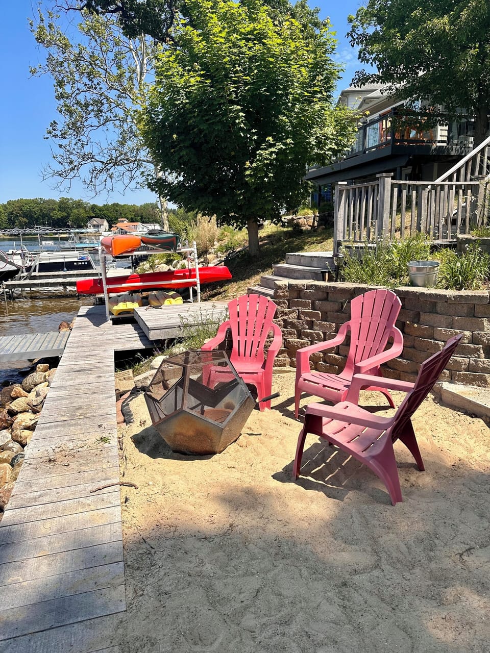 Enjoy a nice fire on those crisp summer/fall nights. 