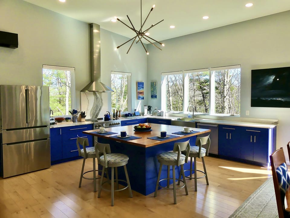 Chef’s kitchen with a view