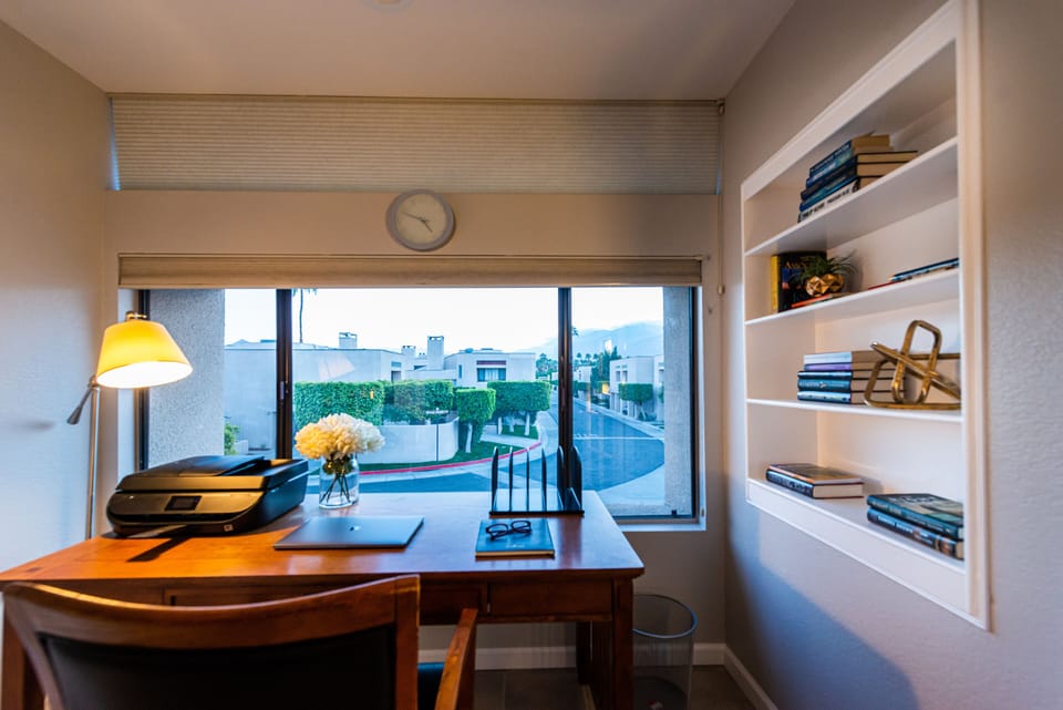 View from small office nook in master bedroom