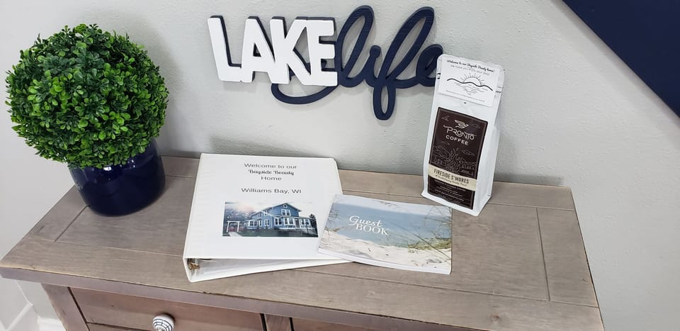 Enjoy Lake Life in downtown Williams Bay!  Free WiFi throughout.