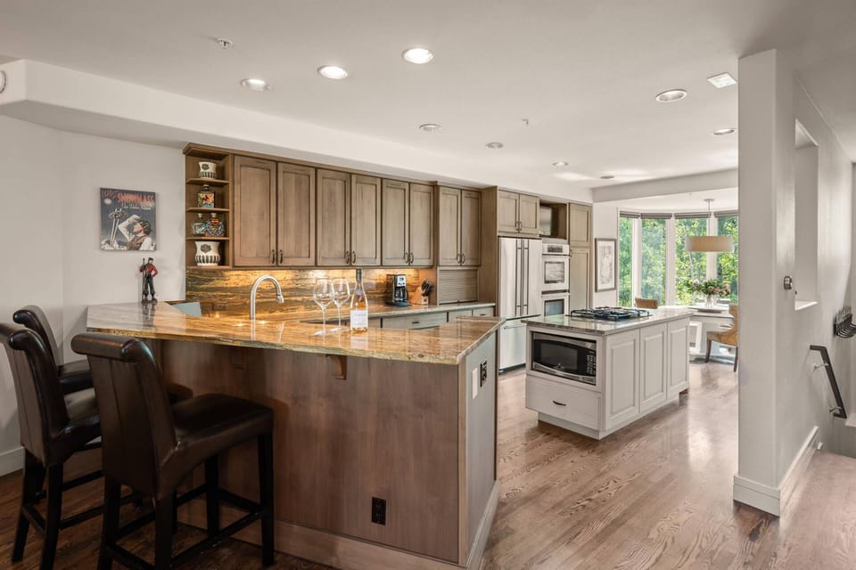 This is a private chef worthy kitchen!  Bring in a chef for a special dinner one night during your stay.  We have great recommendations!