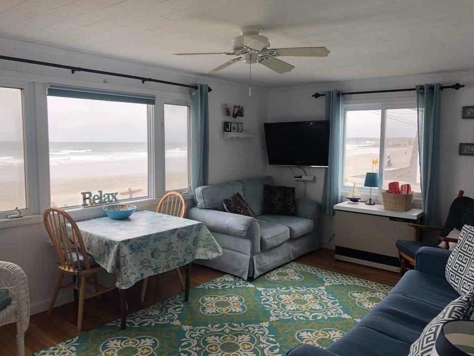Living room with ocean views 