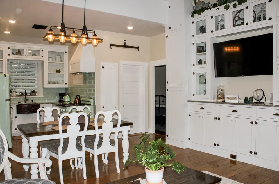 Living room and kitchen view