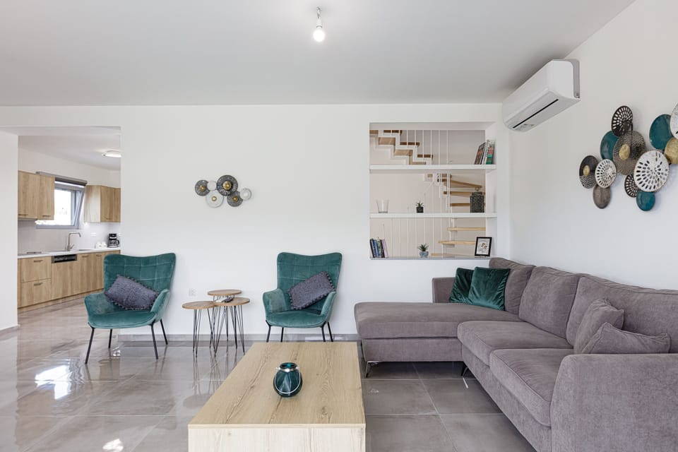 The comfortable living room. 