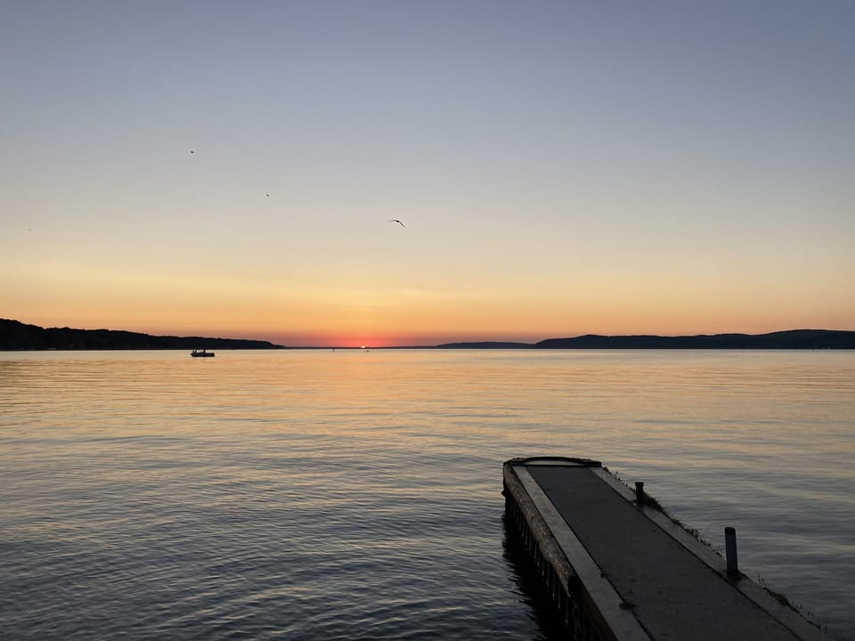 Nothing like a sunset on Crystal Lake