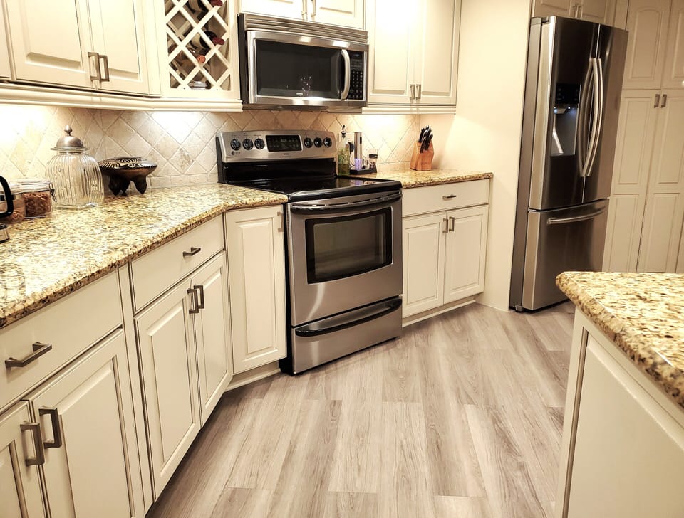 Large granite counter kitchen 