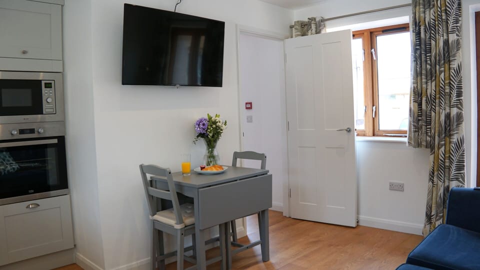 Living space with HD Smart TV
