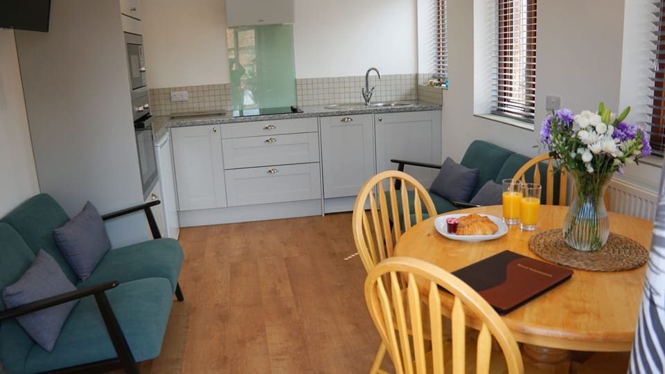 Living kitchen area with HD smart TV