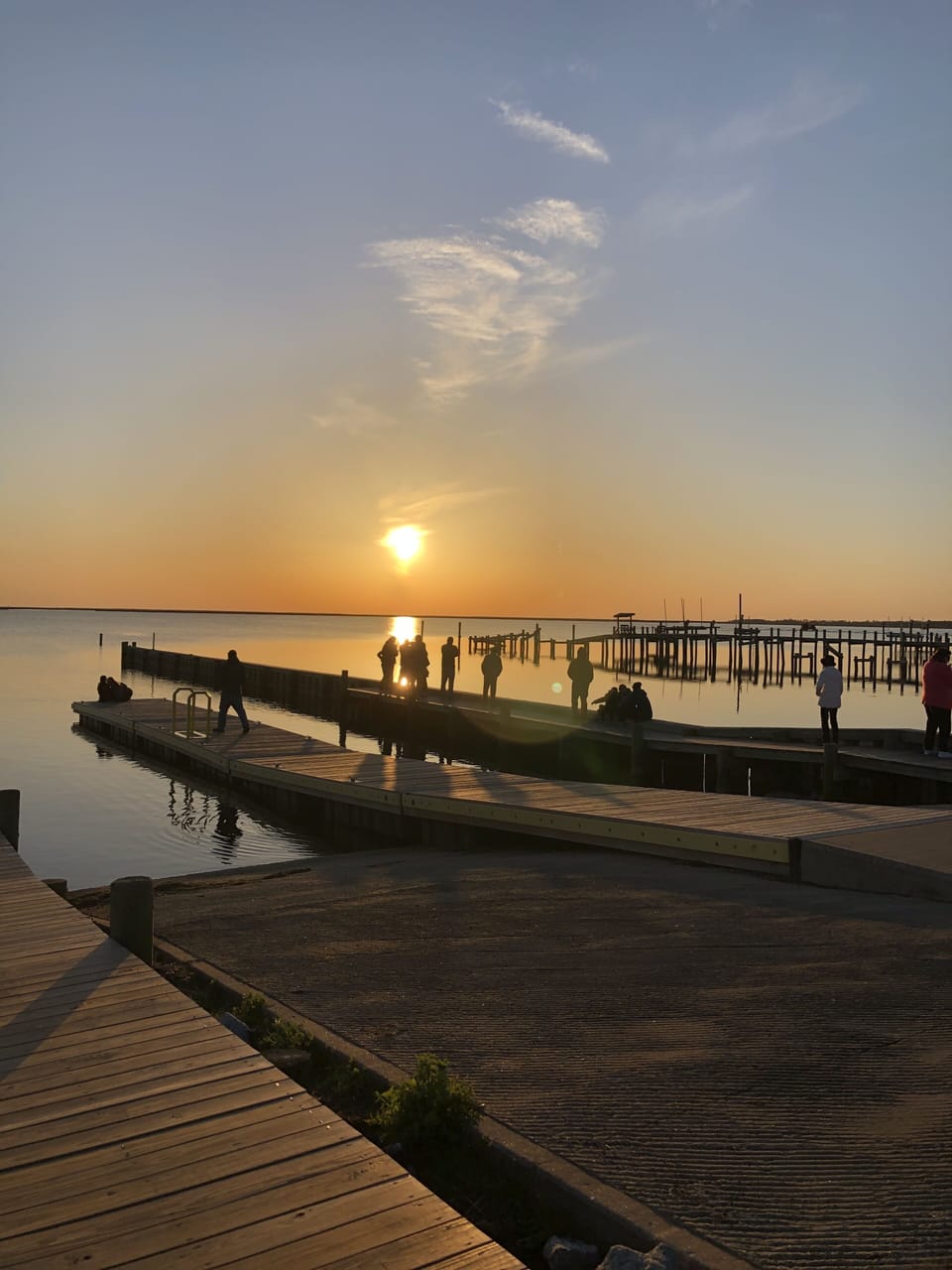 Public Soundside dock a few blocks from the house
