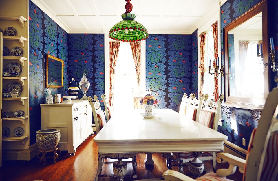 The formal dining room