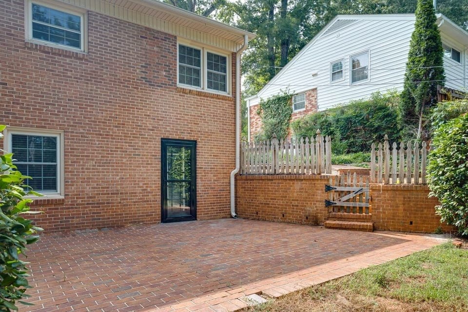 Patio with barbeque and ample seating