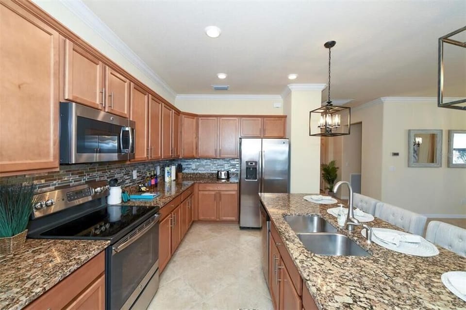 Kitchen with pantry and lots of storage. Well-stocked