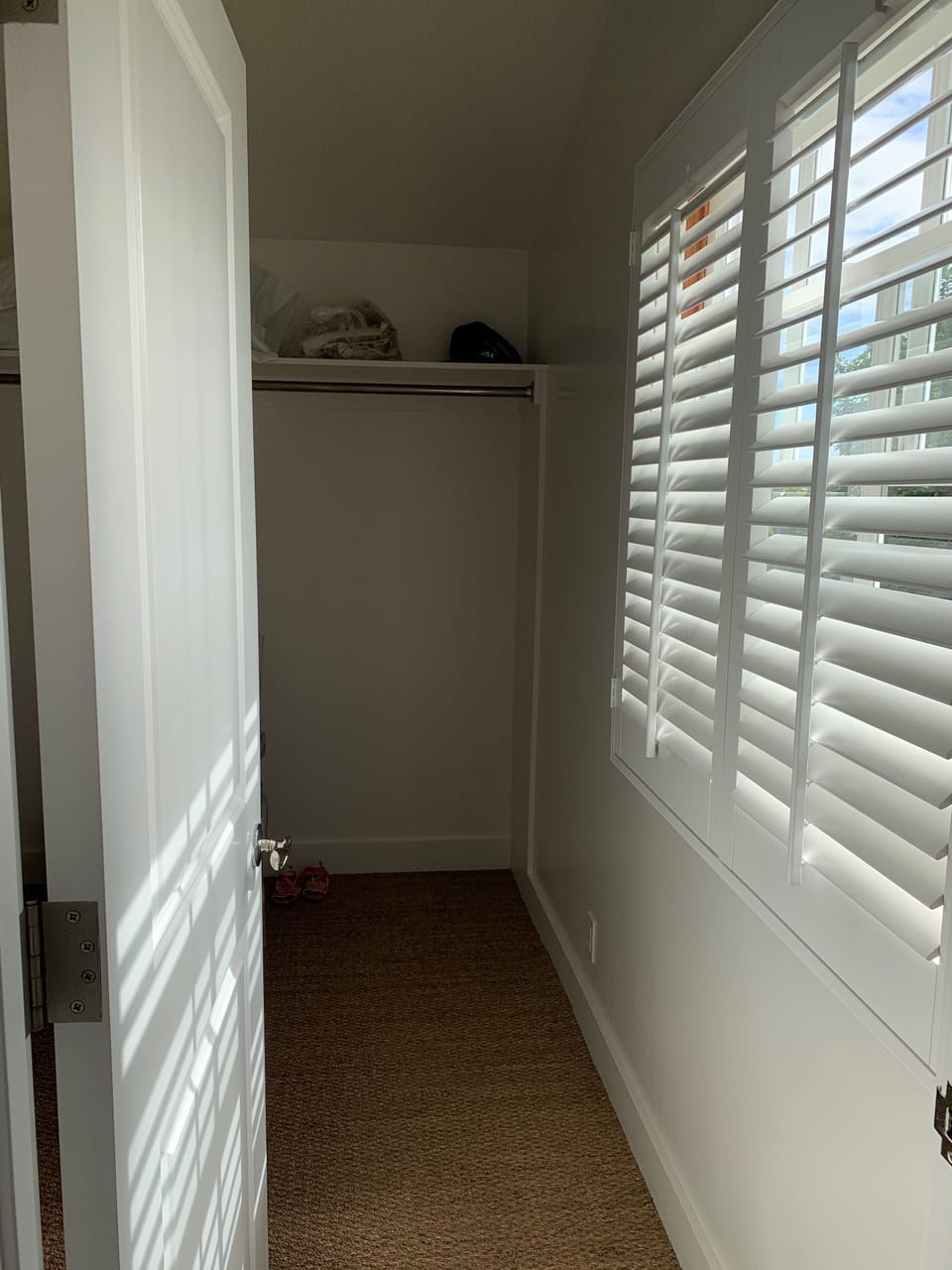 Upstairs closet