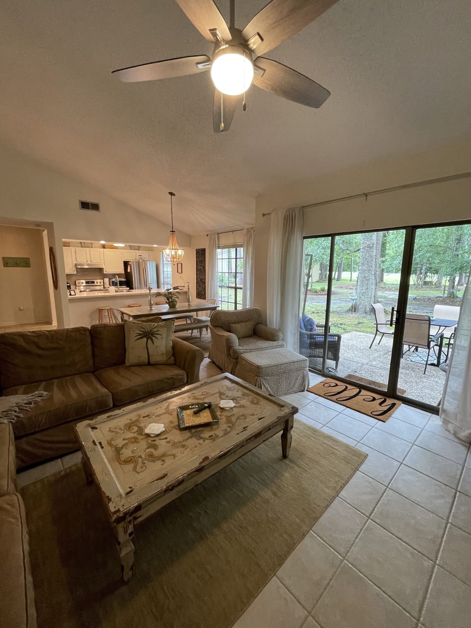 Views of the green space and golf course.  The wildlife is so entertaining. 