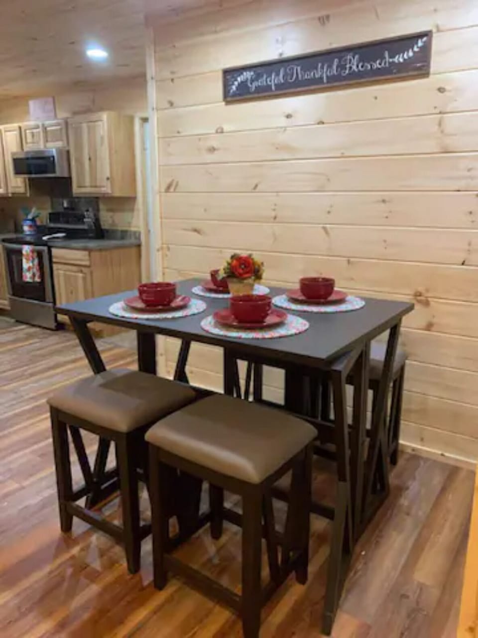 Our dining area
