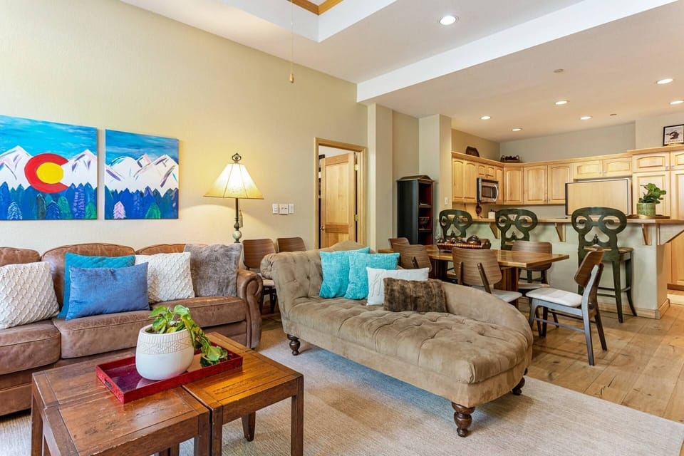 An open floor plan creates space where everyone can be together.