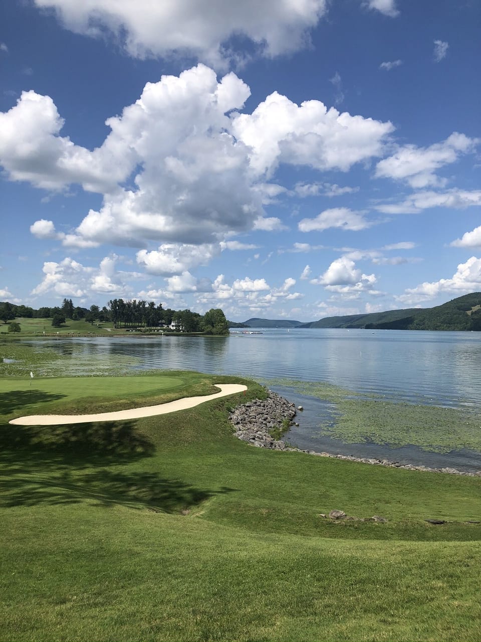 Summer view from the base of Otsego Lake in Cooperstown. 