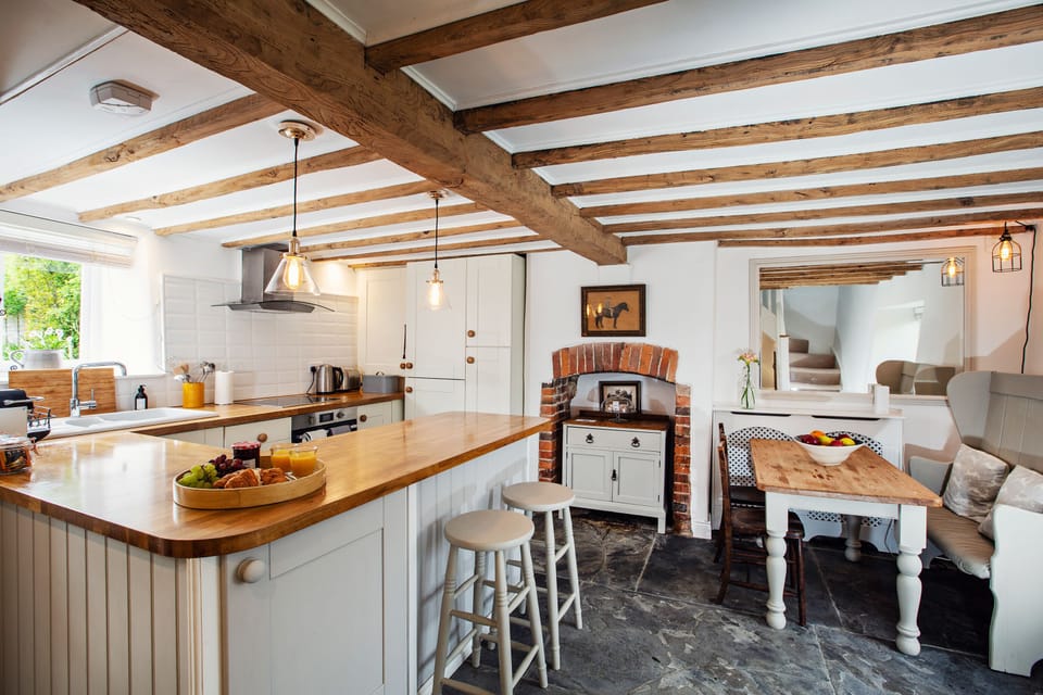 The kitchen is lovely open plan space.
