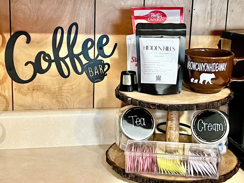 We supply some basics to get you started during your visit. (Items may vary.)