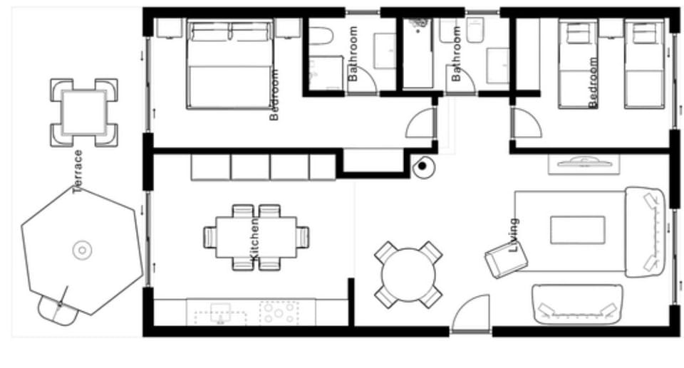 Floor plan of apartment