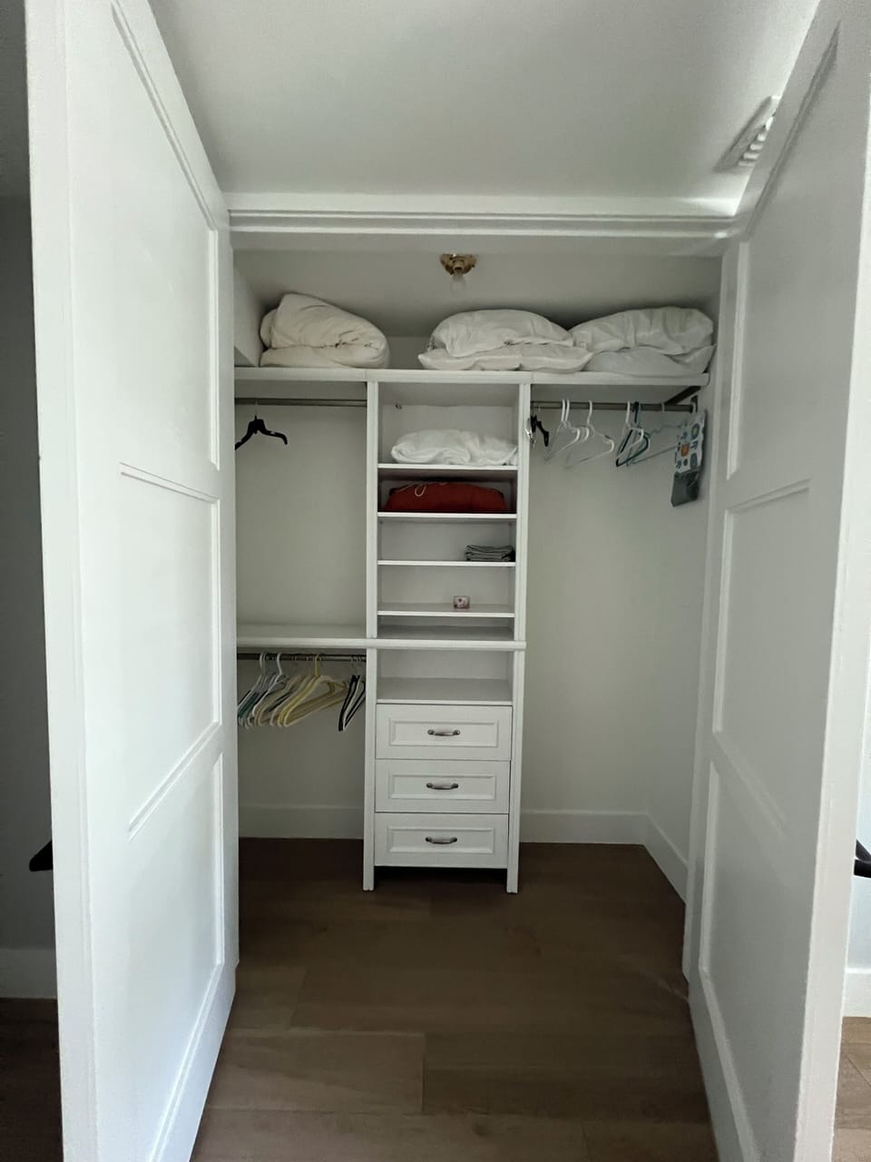 Guest room closet