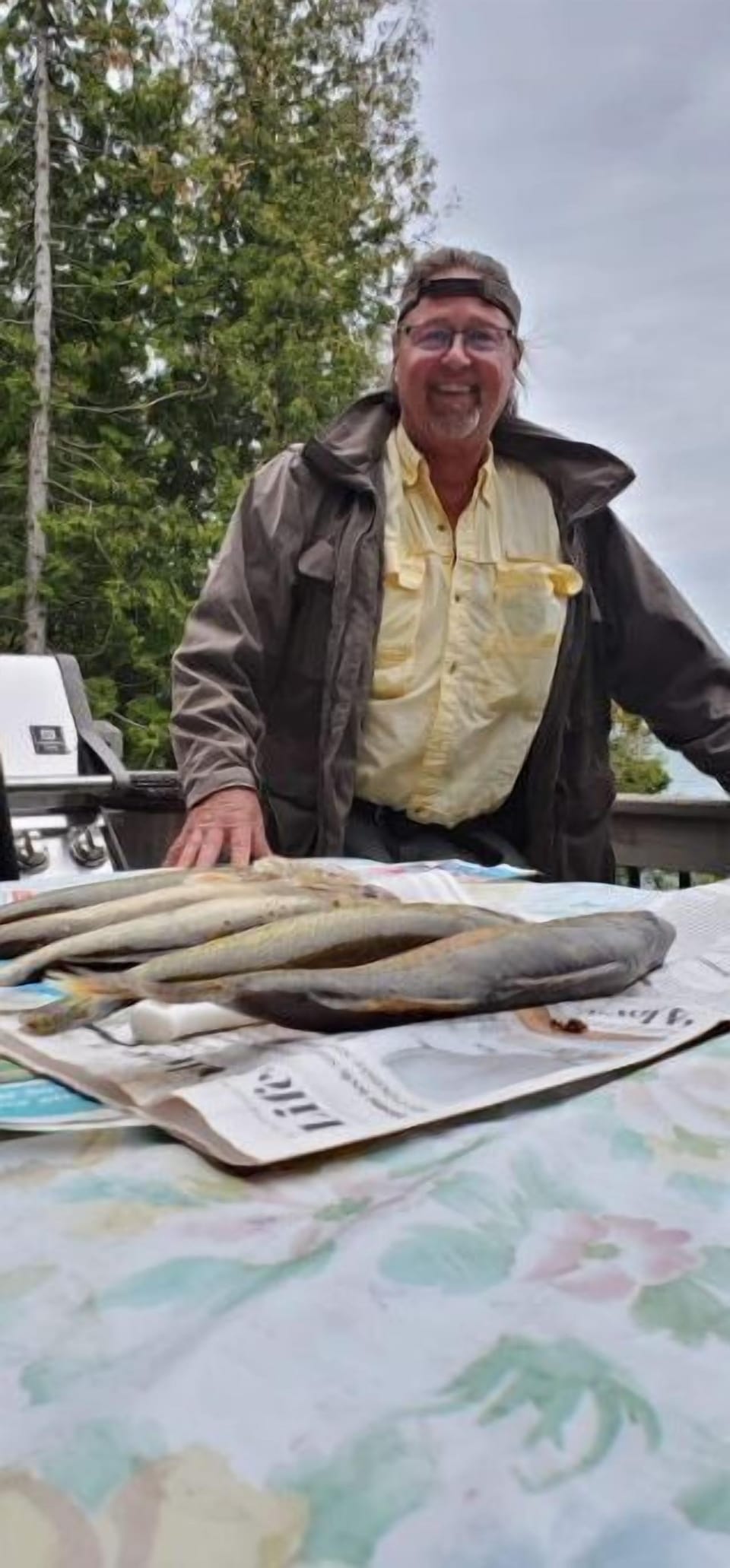 Spring Walleye catch upriver Munuscong.