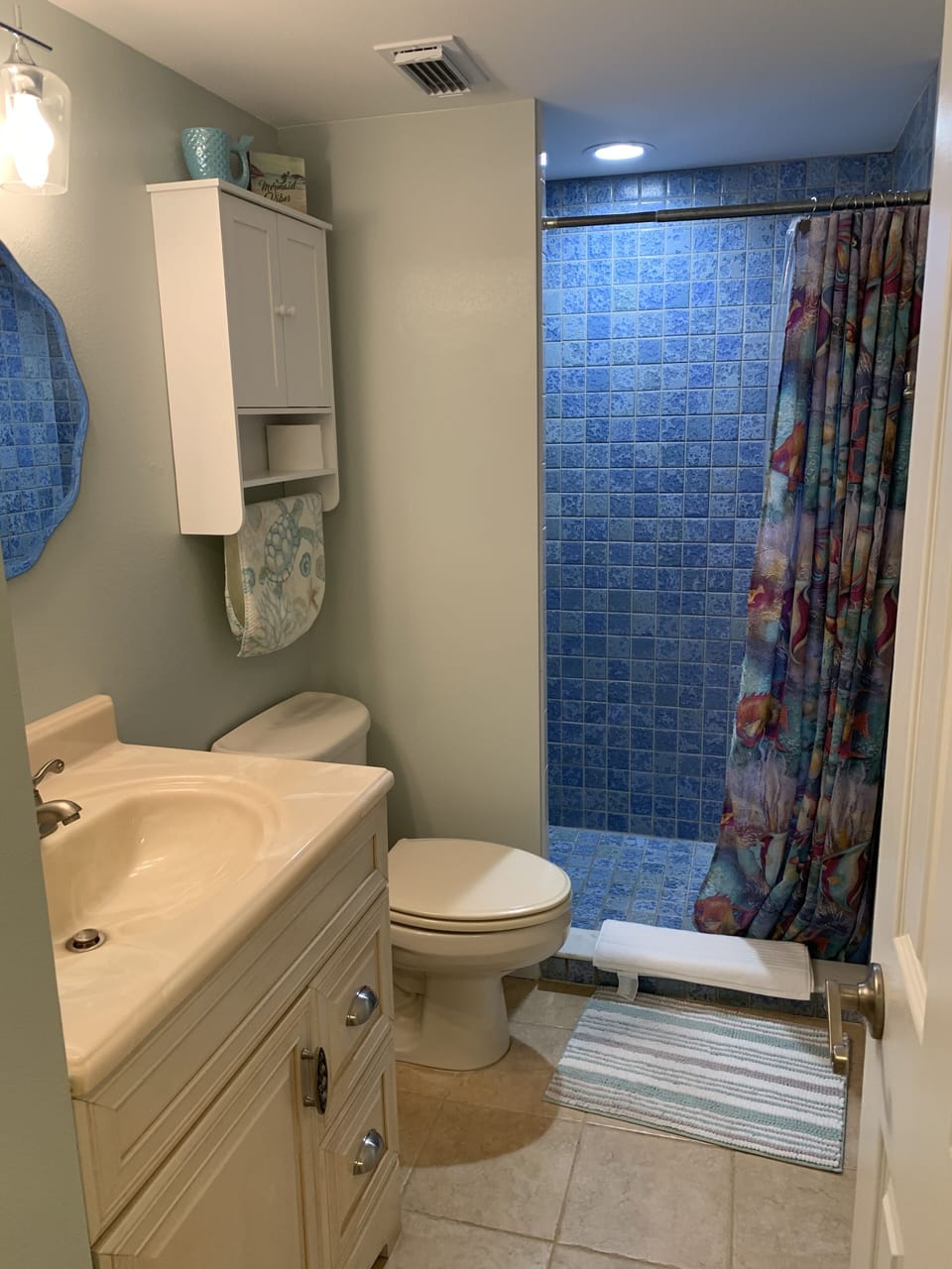 Bathroom 2 with walk-in, easy access shower 