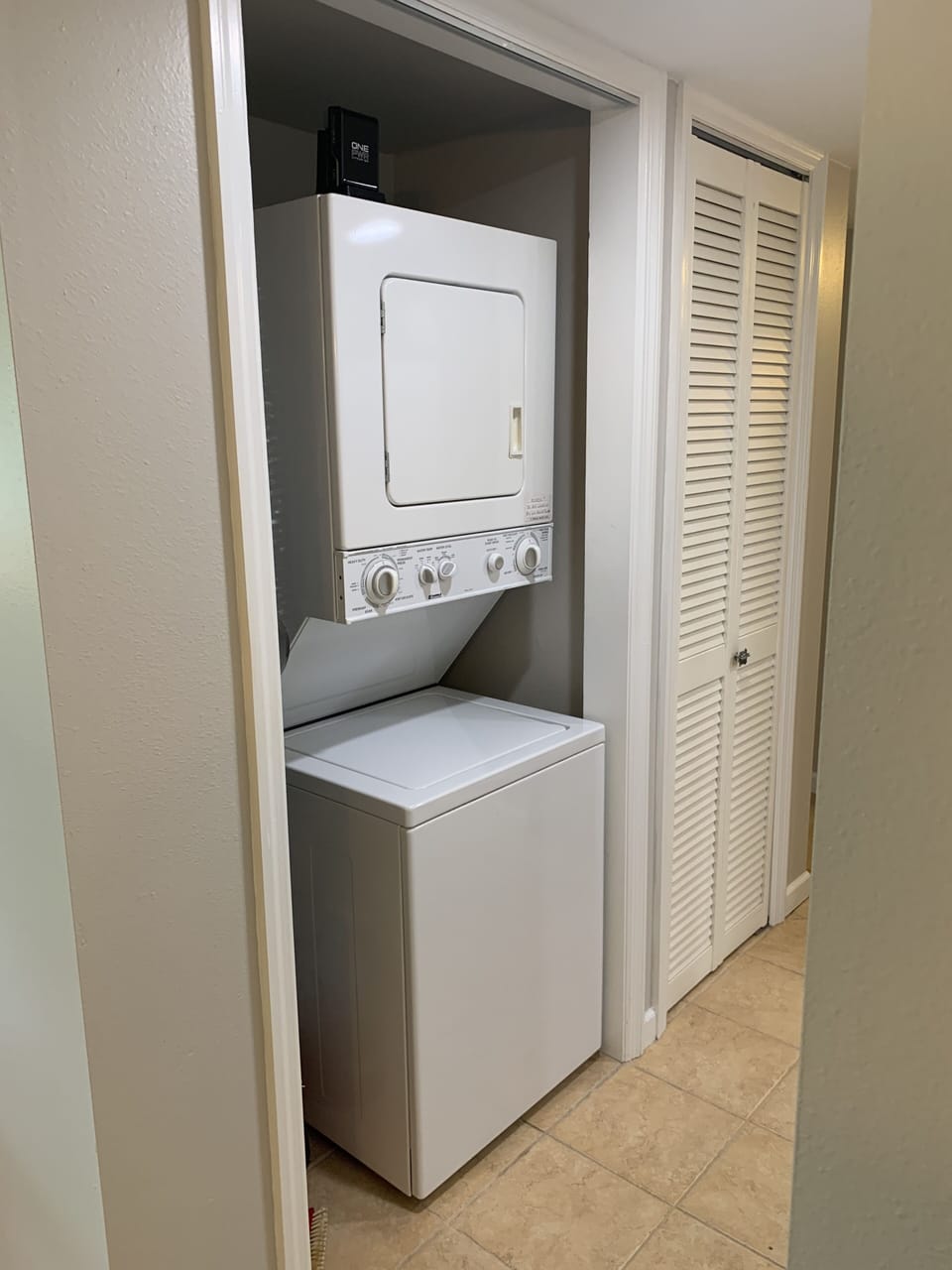 In unit washer/dryer