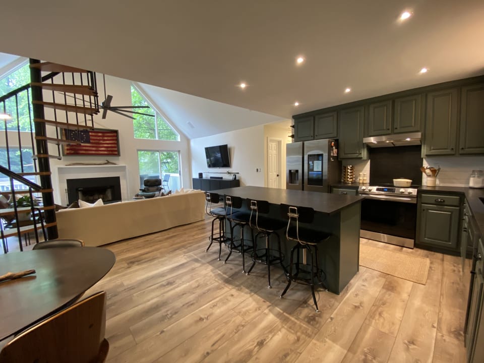 Open Kitchen and Living Area