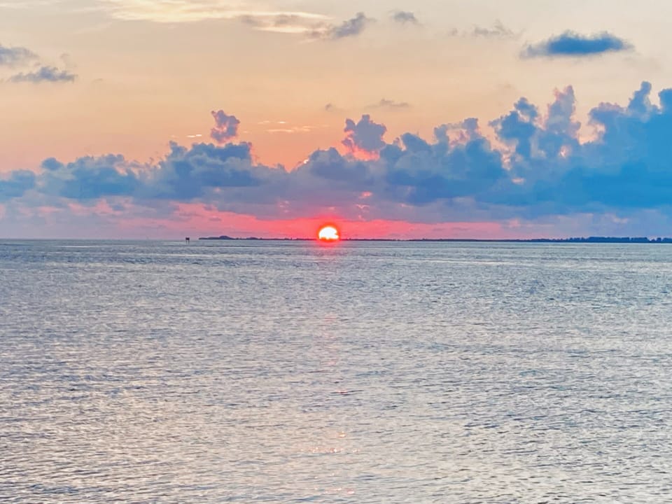 Sunset at Fort Island beach. Highly recommend! 
