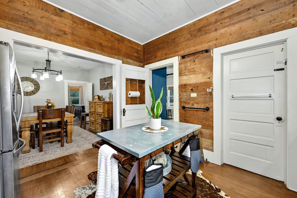 Kitchen open to main parts of house