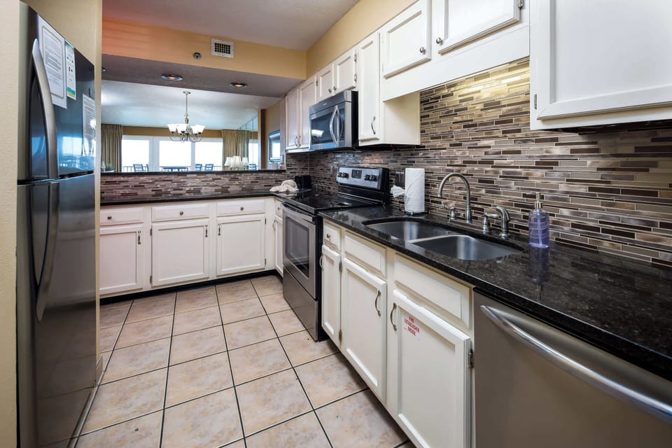 Fully stocked kitchen