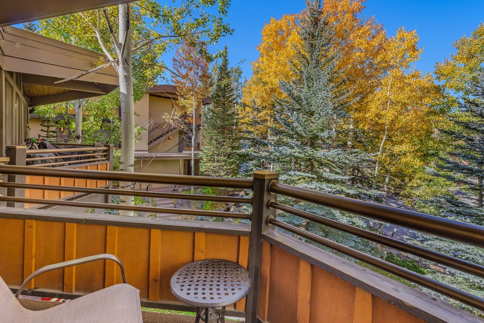 Balcony with an electric grill