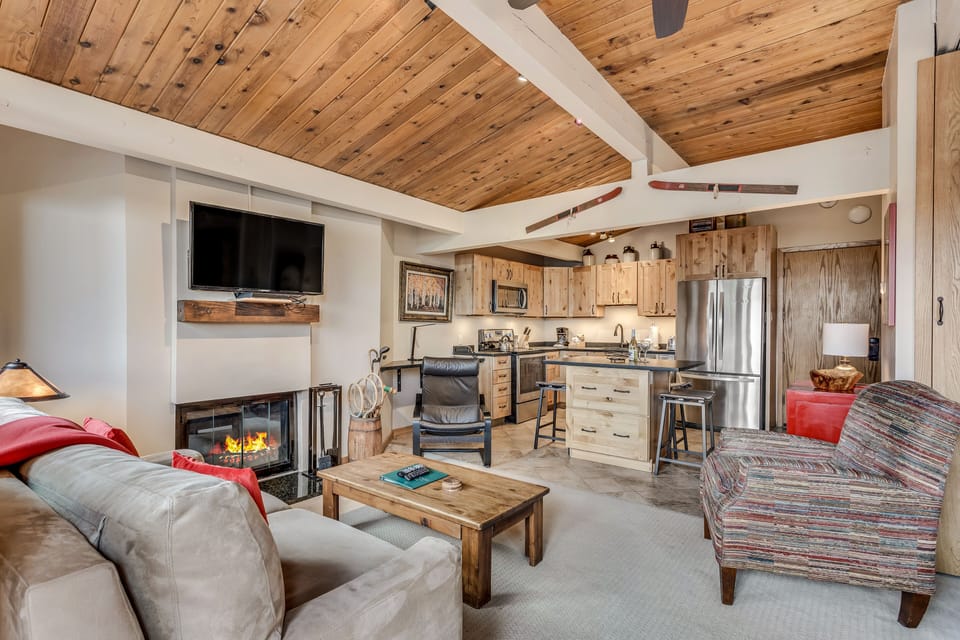 Living room off of kitchen