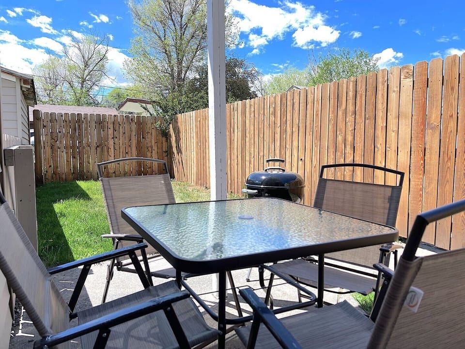 Enjoy warm summer evenings on the patio