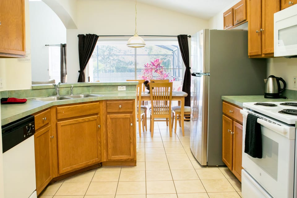 Fully equipped kitchen, everything is provided